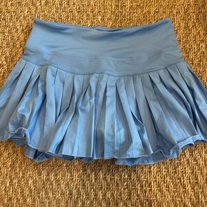 Chic Light Blue Skater Skirt